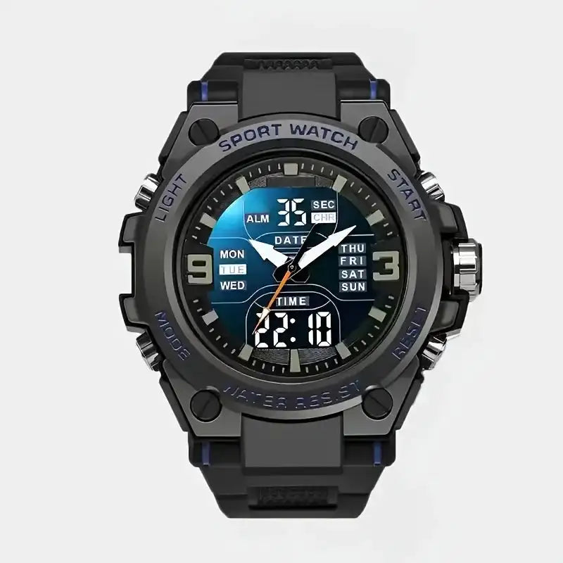 [Men's Digital Chronograph Watch] Multi-sport Chronograph Watch Men's Digital Quartz Watch With Alarm Luminous Date The Ideal Gi