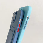 White Luxury Card Holder Phone Case for iPhone 13 12 Pro Wallet Soft Back Cover Shockproof  Cute Protective Case for iPhone Cute Case With Card Holder