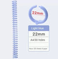 5pcs Loose-leaf Binding Ring Spring Spiral Rings Plastic Binder Strip 30 Holes For A4 Paper Notebook Stationery Office Supplies Lootquake LLC