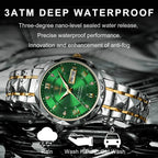 POEDAGAR Business Men's Watch Waterproof Luminous Stainless Steel Date Week Watches For Man Fashion Luxury Quartz Men Wristwatch