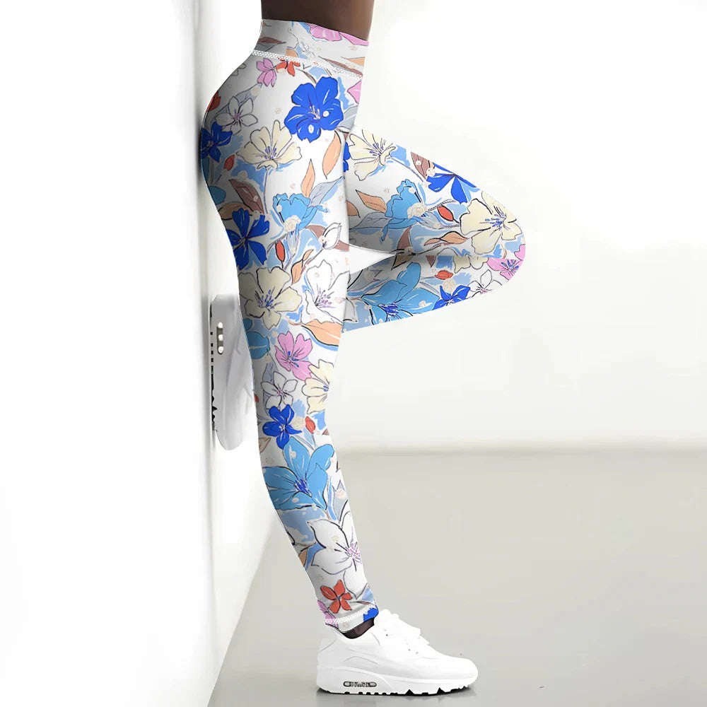 Floral Legging Yoga Pants - SJB-DIAMOND ELITES