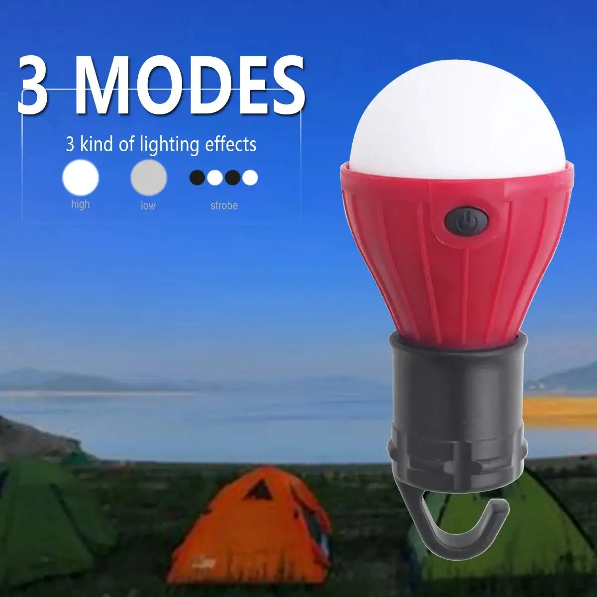 Mini LED Lamp Bulbs Outdoor Camping Light Night Market Lamp Tent Lights Waterproof Emergency Lantern Hanging Lights