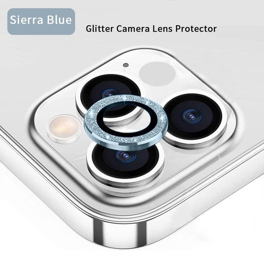 3/1Pcs Luxury Camera Lens Protector For iPhone13 12 11 Pro Max Camera Protective For iPhone 12 13 Mini Back Lens Glass Camera Cover Circle Tempered Glass Protector Stevvex