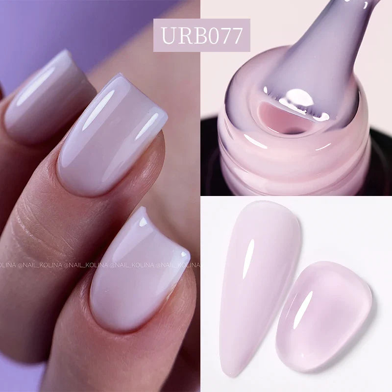 UR SUGAR Blue Color Rubber Base Gel Nail Polish Gold Glitter Base Gel Top Coat Soak Off UV LED Gel Nail Art Varnish Manicure Lootquake LLC