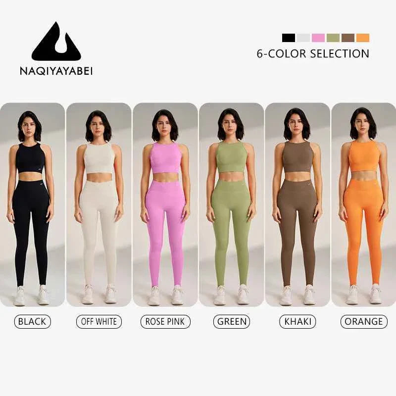 Women's High Waisted Leggings and Top THRIXINE