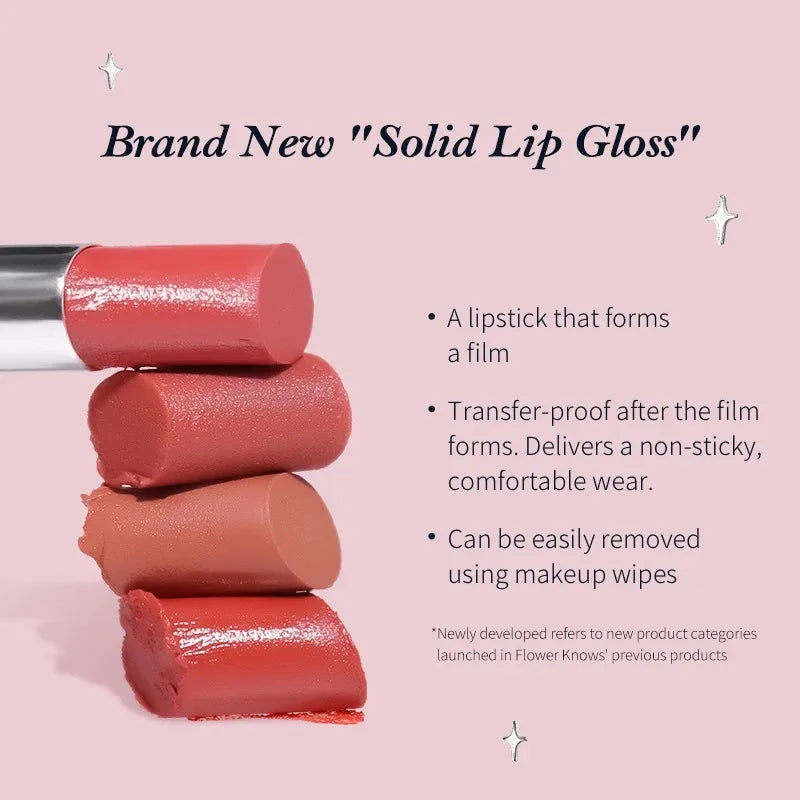 Flower Knows Lipstick Swan Ballet Lip Gloss Mirror Moisturizing Long-lasting Lip Glaze Nostickcup Nourishing  3.5g Lootquake LLC