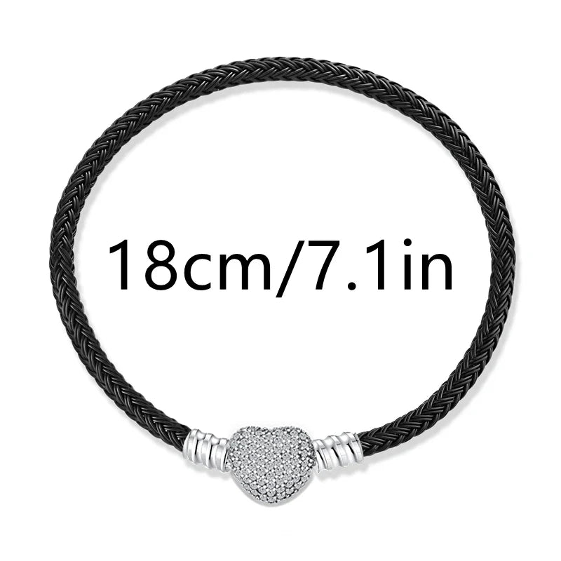 925 Silver Valentine's Day Snake Year Series Pendant Suitable for 925 Sterling Silver Original Women's Bracelet DIY Jewelry Gift Lootquake LLC