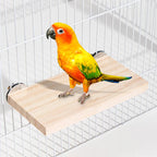 Wood Stand Platform Pet Bird Toys Parrot Rack Hamster Perches Paw Clean Cage Board Accessories for Gerbils Mice Wood Toys Lootquake LLC