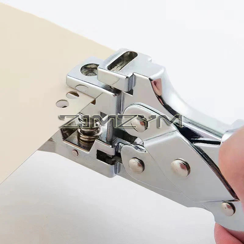 Multifuctional Hole Puncher  PVC Plastic ID Cutter Paper Tag Tool Plier Hole Identity Puncher Punch Stationery Office Supplies Lootquake LLC