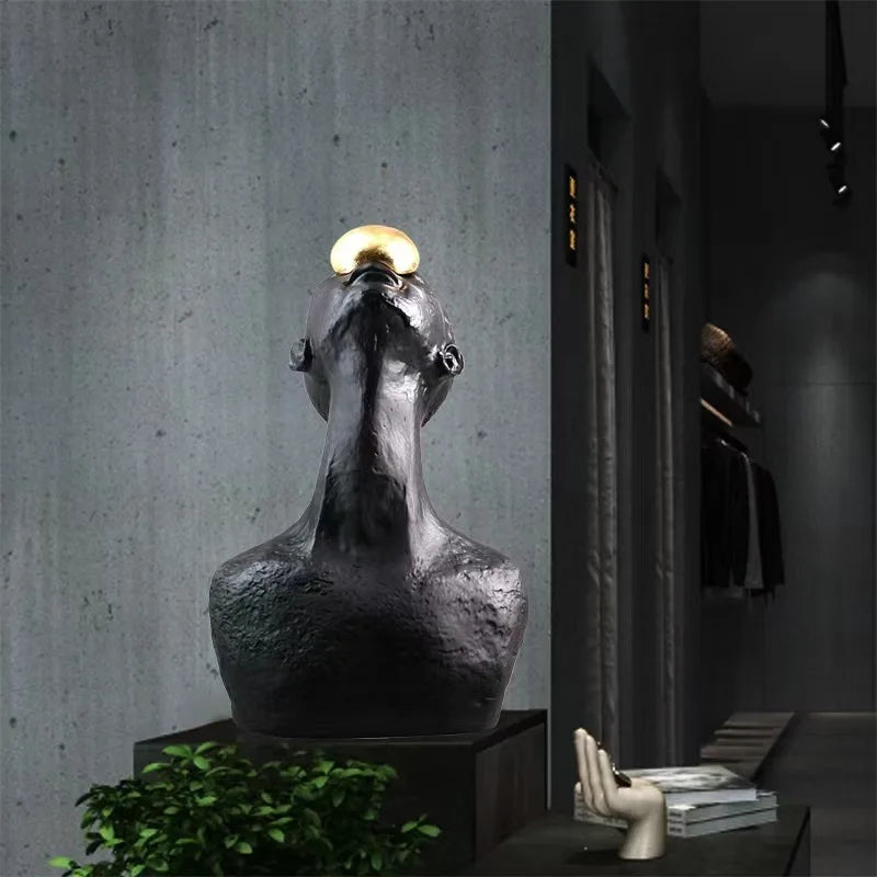 Human body sculpture creative ornaments Nordic abstract art portrait decoration home living room decorations