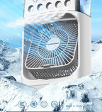 3 In 1 Fan AIr Conditioner Household Small Air Cooler LED Night Light Portable Humidifier Air Adjustment Fan Office Home Fan New Lootquake LLC