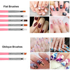 LINMANDA Nail Dotting Tools Nail Art Brushes Set Gel Polish Acrylic Nail Brus Nail Design Tools Nail Brushes for Nail Art Lootquake LLC