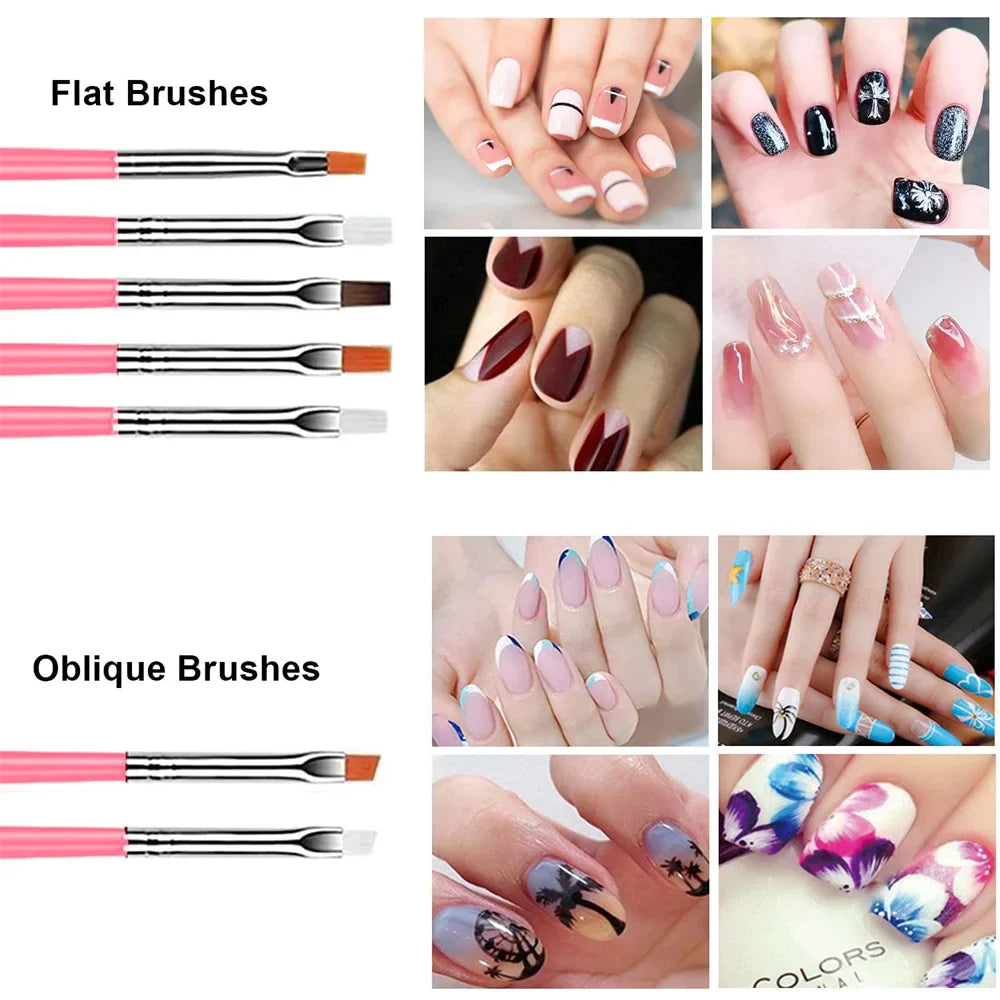 LINMANDA Nail Dotting Tools Nail Art Brushes Set Gel Polish Acrylic Nail Brus Nail Design Tools Nail Brushes for Nail Art Lootquake LLC