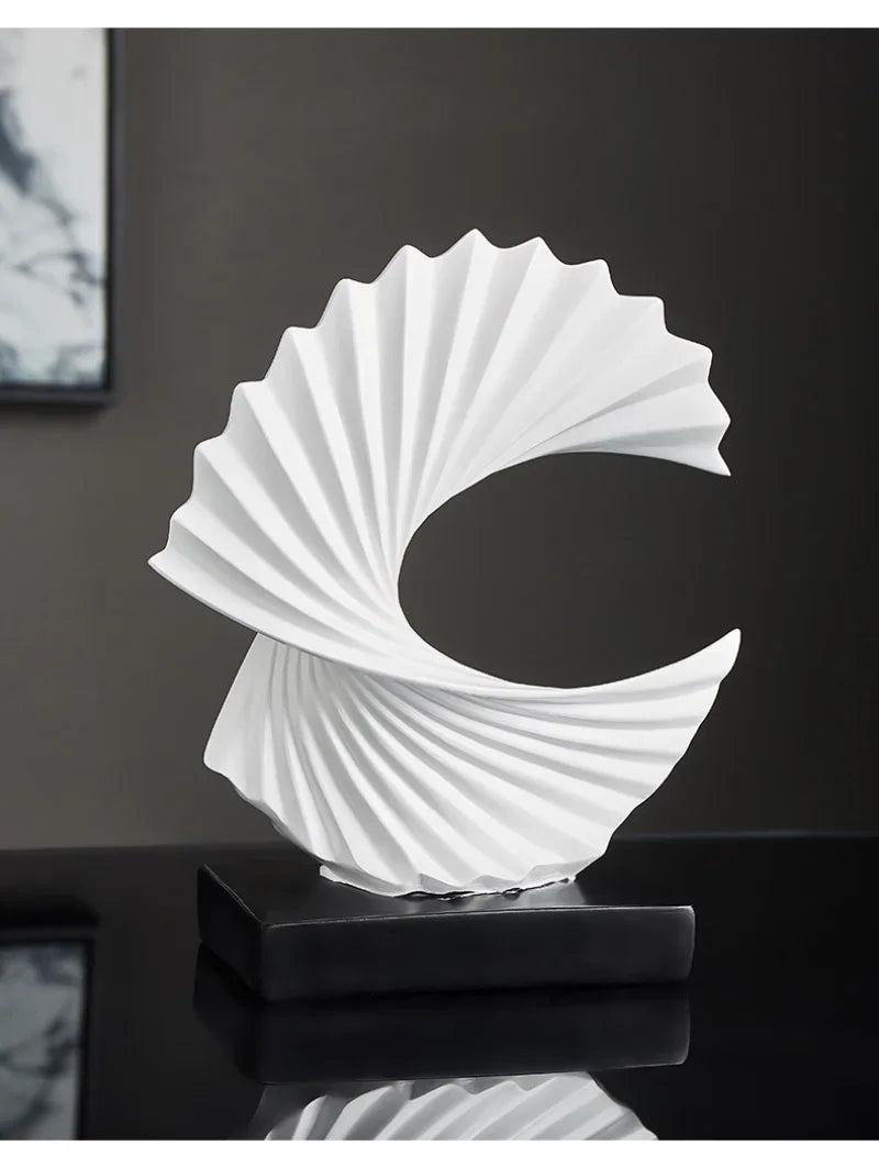 Modern Decor Abstract Sculpture Resin Sculptur Art Golden Statue Living Room Home Decoration Office Desk Decoration Accessories Lootquake LLC