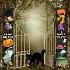 Halloween Couplet Pumpkin Horror Spider Web Atmosphere Decoration Hanging Flag Ghost Festival Porch Holiday Home Wall Decor Lootquake LLC