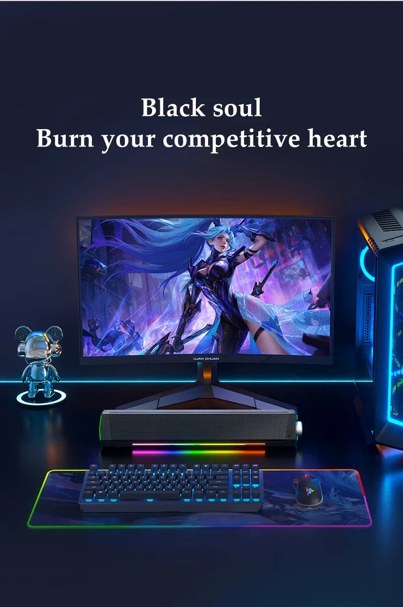 Home Bluetooth Gaming Speakers Portable USB Subwoofer Surround Stereo Sound Amplifiers Soundbar Speaker Desktop Speakers For PC Lootquake LLC