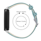 Fitbit Inspire 3 Leather Band - Stylish and Breathable Strap
