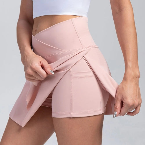 Women Pleated Tennis Skirt with Pockets - SJB-DIAMOND ELITES