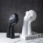 Scandinavian Abstract Contemplation Thinker Portrait Sculpture Decorative Art High End Light Luxury Home Soft Decoration Lootquake LLC