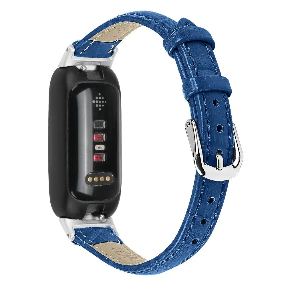 Fitbit Inspire 3 Slim Leather Band – Elegant Minimalist Strap - SJB-DIAMOND ELITES