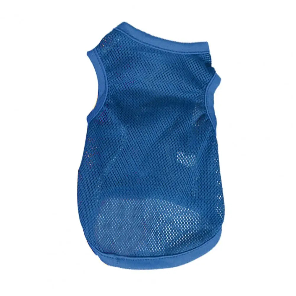 Attractive Puppy T-Shirt Solid Color Dog Shirt Shrink-resistant Stretchy Comfortable Touch Dog Apparel Pi-Mart