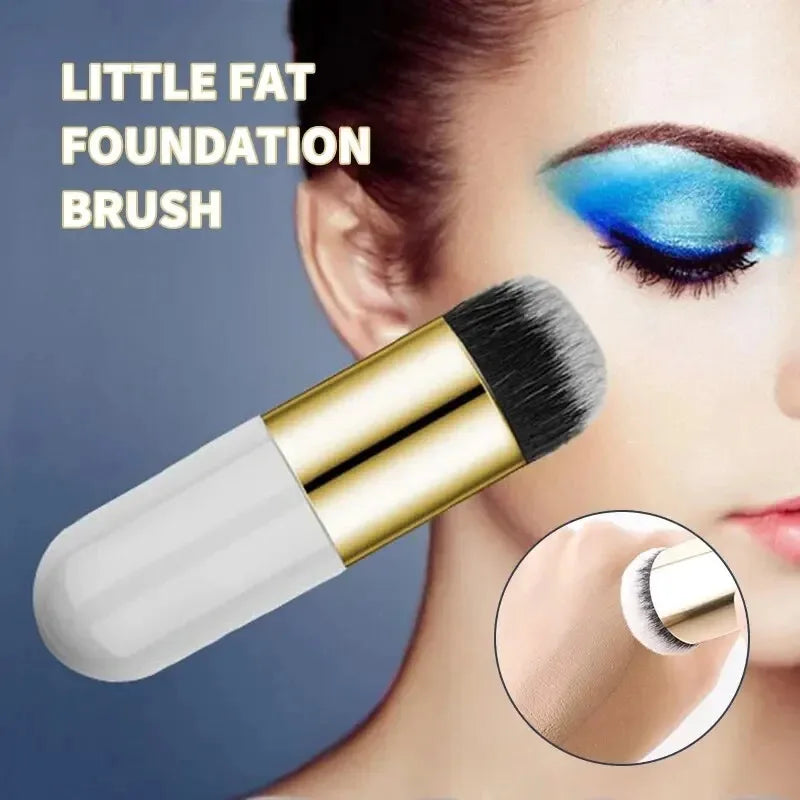 Brush large small fat pier foundation make-up brush BB cream mushroom brush no powder no Mark foundation make-up brush Lootquake LLC