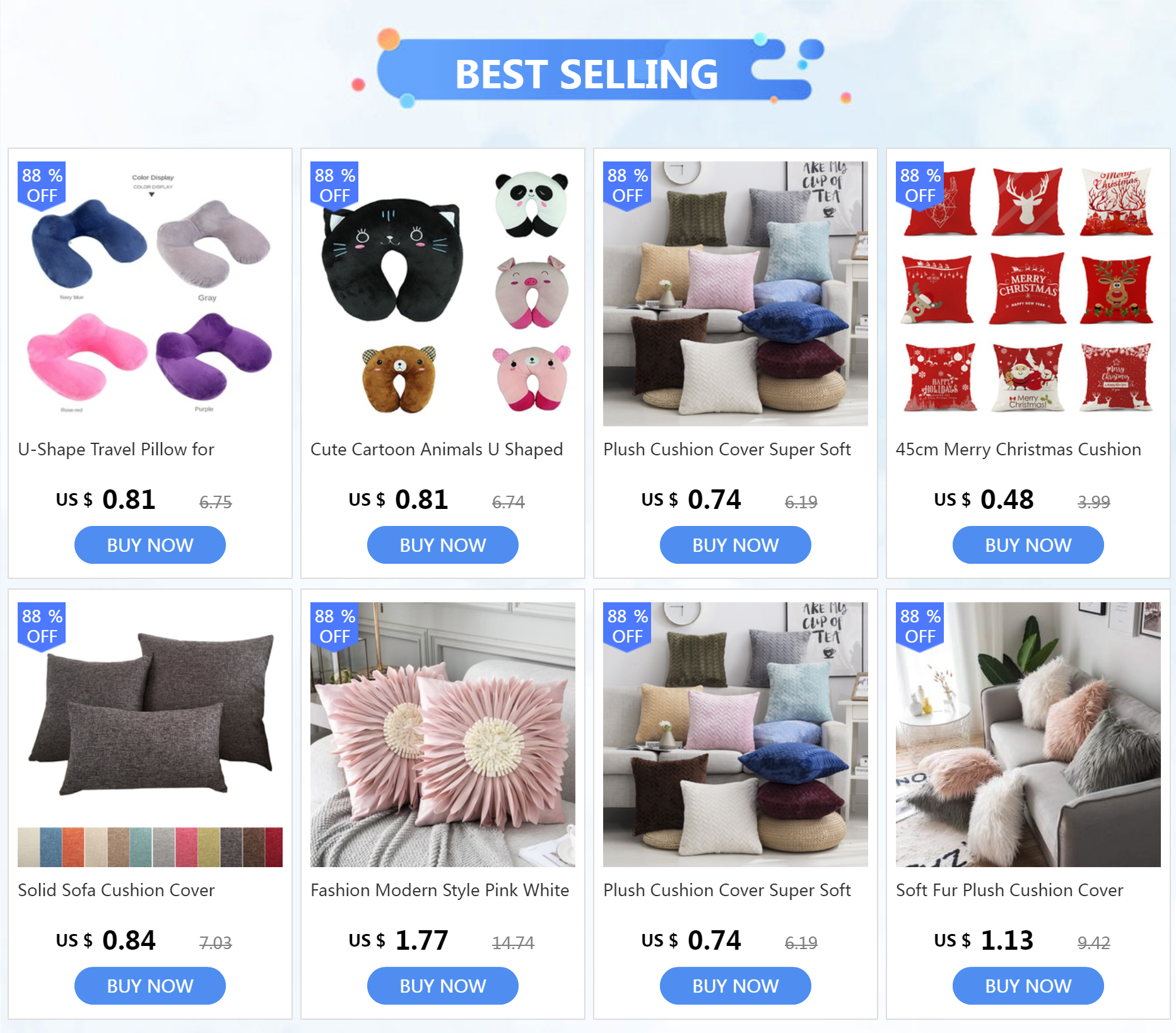 Solid Sofa Cushion Cover 30x50/40x40/45x45/40x60/50x50/55x55/60x60cm Decorative Throw Pillow Case For Car Seat Chair