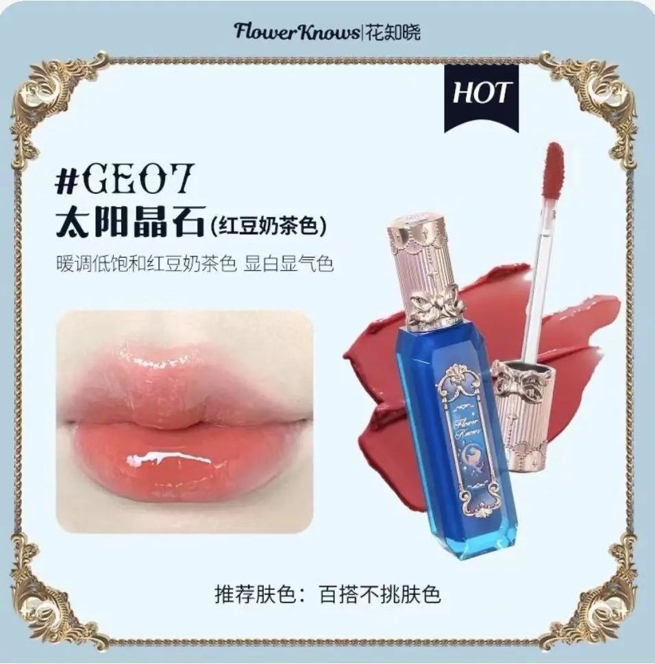 Flower Knows Strawberry Rococo Series Cloud Lip Cream Lip Gloss Long Lasting Velvet Lip Tint Lipstick for Women Cosmetic Lootquake LLC