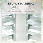 Steel Raised Garden Bed Planter Box Kit with Greenhouse, for Dual Use, Green Lootquake LLC