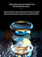 Wireless Bluetooth speaker, mini design with multiple functions as a clock, outdoor version subwoofer is powerful Lootquake LLC