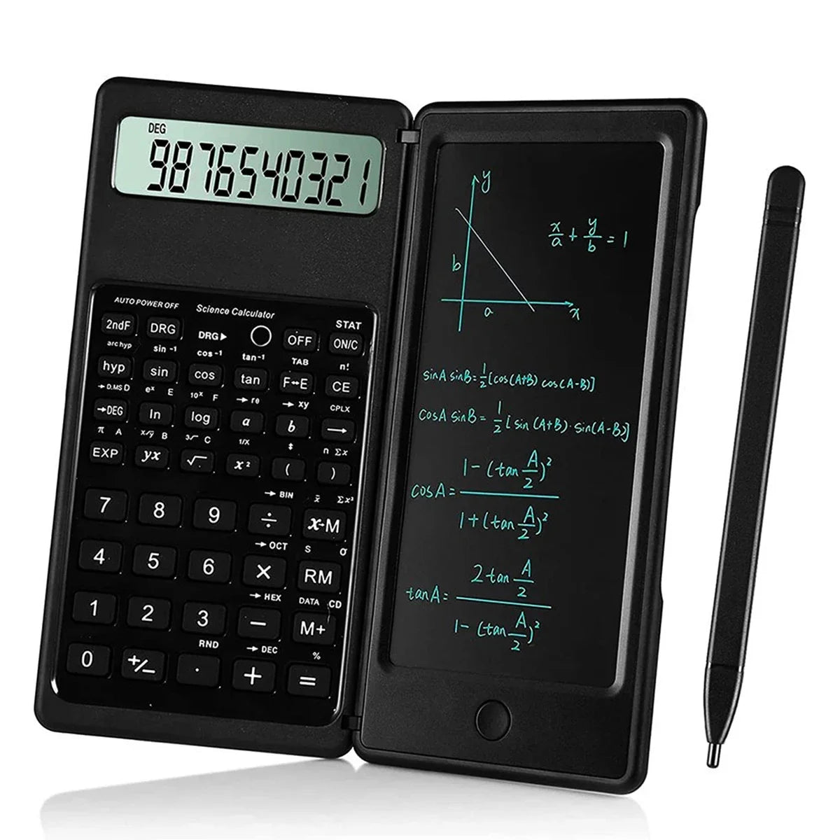 Portable Foldable  Calculator Small Scientific Calculating Machine 10 Digits Pocket Size Calculators Office Supplies Lootquake LLC