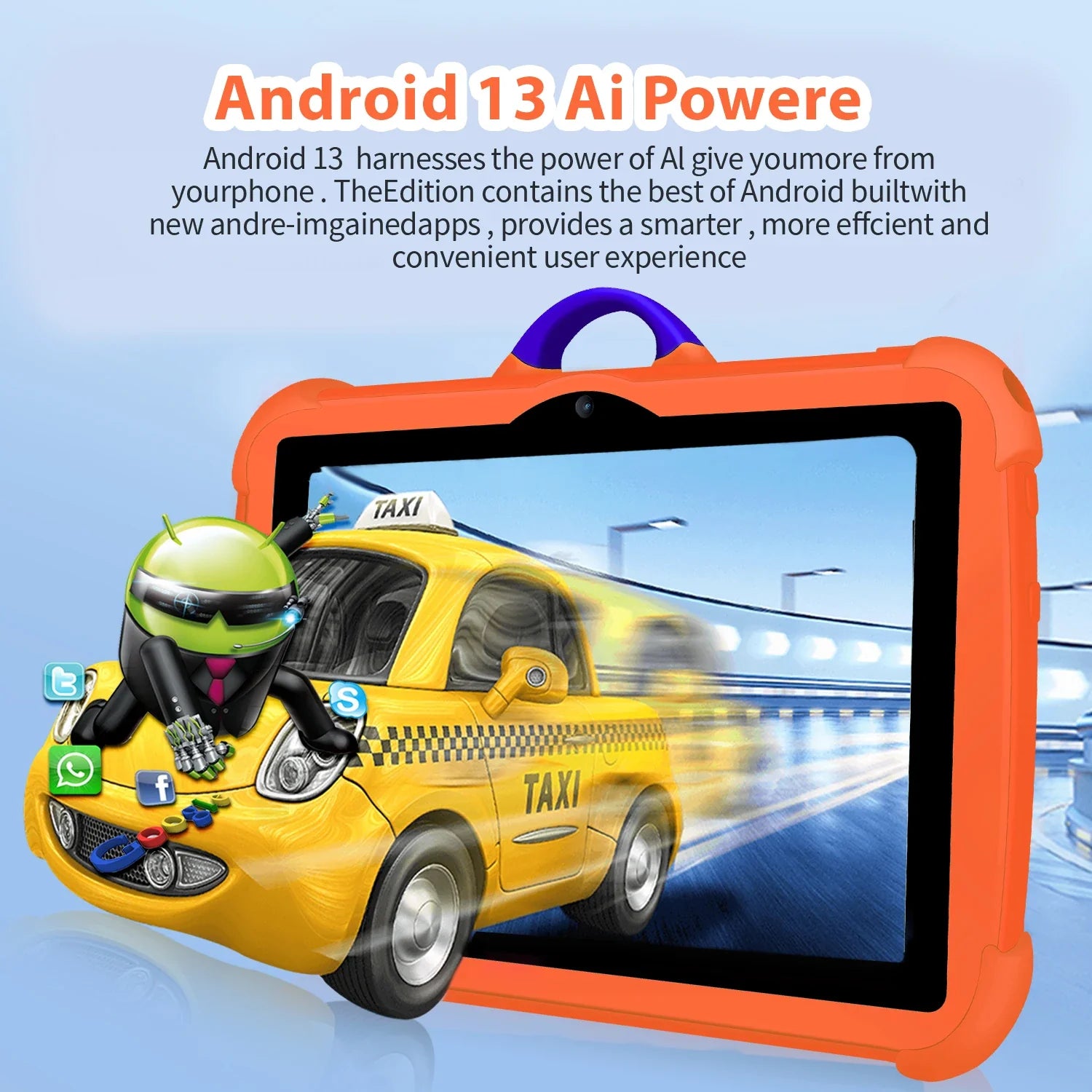 7 Inch Global Version 5G Kids' tablet Dual BOW Cameras 5G WiFi Quad Core 4GB RAM 64GB ROM Children's Gifts Tablets 4000mAh Lootquake LLC