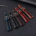 Motorola Moto Oil Wax Leather Watch Band - Cowhide Quick Release Straps