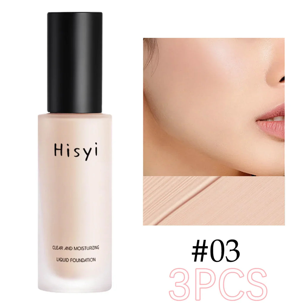 Liquid foundation naturally covers flaws without sticking powder, plain face cream, transparent foundation, conceals blemishes Lootquake LLC