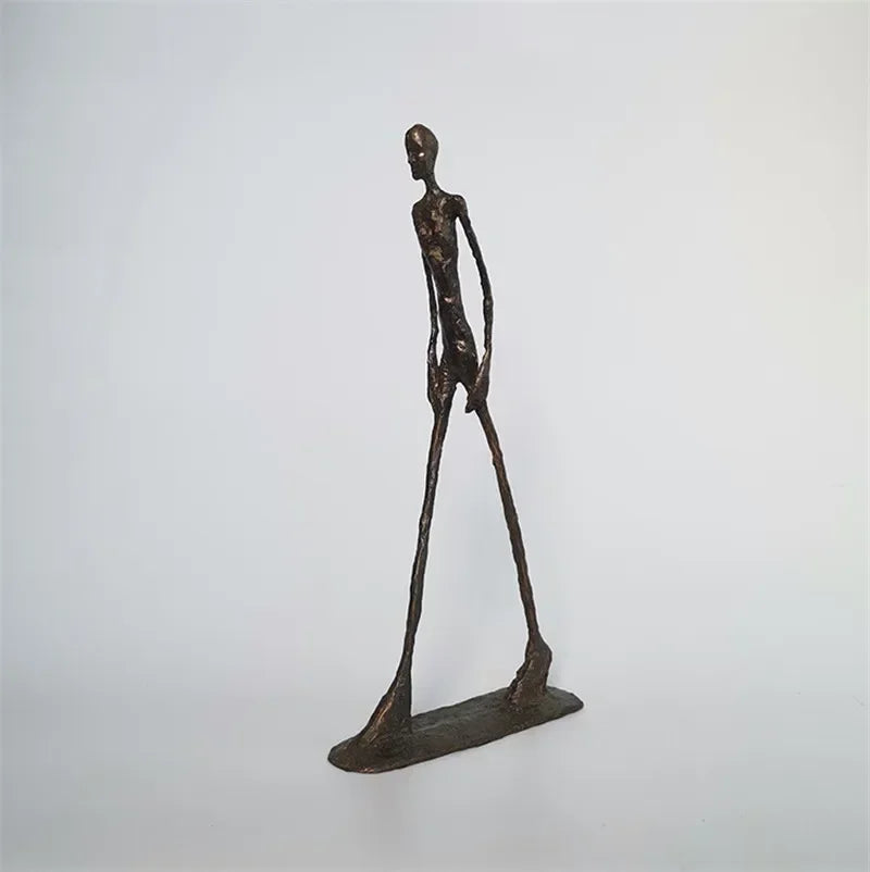 Large Handmade Abstract Walkers Sculpture Brass Bronze Traveler Walking Man Statue Person Walker Decoration Office Home Decor Lootquake LLC