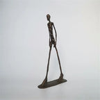 Large Handmade Abstract Walkers Sculpture Brass Bronze Traveler Walking Man Statue Person Walker Decoration Office Home Decor Lootquake LLC