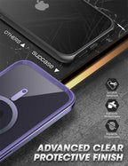 Elegant iPhone 14 Pro Max Case 6.7" Strong Edges Slim Frame Clear Protective Case with Built-in Screen Protector Compatible Shockproof Thin Clear Case Luxury Case For Smartphone Stevvex