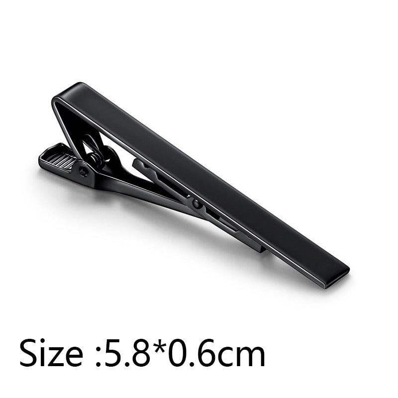 Simple Tie Clip Men Metal Copper Necktie Bar Clip Gold Silver Black 3 Bright Colors Best Gifts For Your Father Lover And Friends  Simple Classic Bar Clasp Practical Necktie Accessories Fashion Men Tie Clips Luxury Clothing Jewelry Stevvex