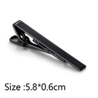 Simple Tie Clip Men Metal Copper Necktie Bar Clip Gold Silver Black 3 Bright Colors Best Gifts For Your Father Lover And Friends  Simple Classic Bar Clasp Practical Necktie Accessories Fashion Men Tie Clips Luxury Clothing Jewelry Stevvex