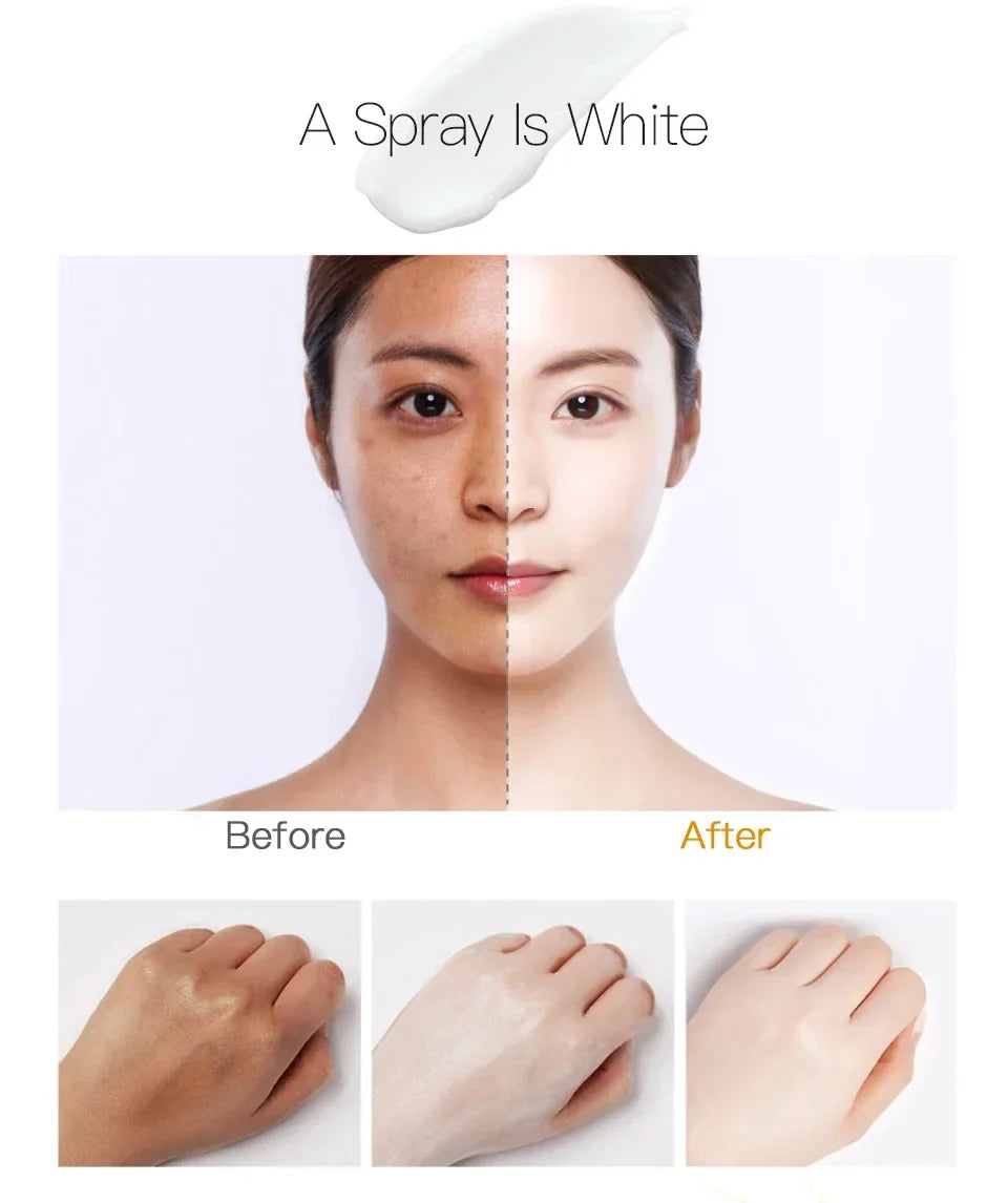 20ml Foundation BB Cream Spray Facial Makeup Whitening Moisturizing Hydrating Non-Stick Water Brightening Body Whitening Cream
