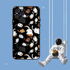 Cat Cute Art Phone Case For Iphone 8 7 6 6s Plus X Se 2020 Xr Xs 14 11 12 13 Mini Pro Max Mobile Case  Transparent Soft Protective Clear Case Compatible For Iphone Stevvex