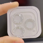 Glitter Full Cover Camera Lens Protector on For iPhone 12 13 11 Pro Max Mini 9H Tempered Glass Cover iPhone11 Camera Sticker Cap Lens Ring Cover Stevvex