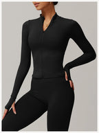Women Zip Long Sleeve Sports Jacket