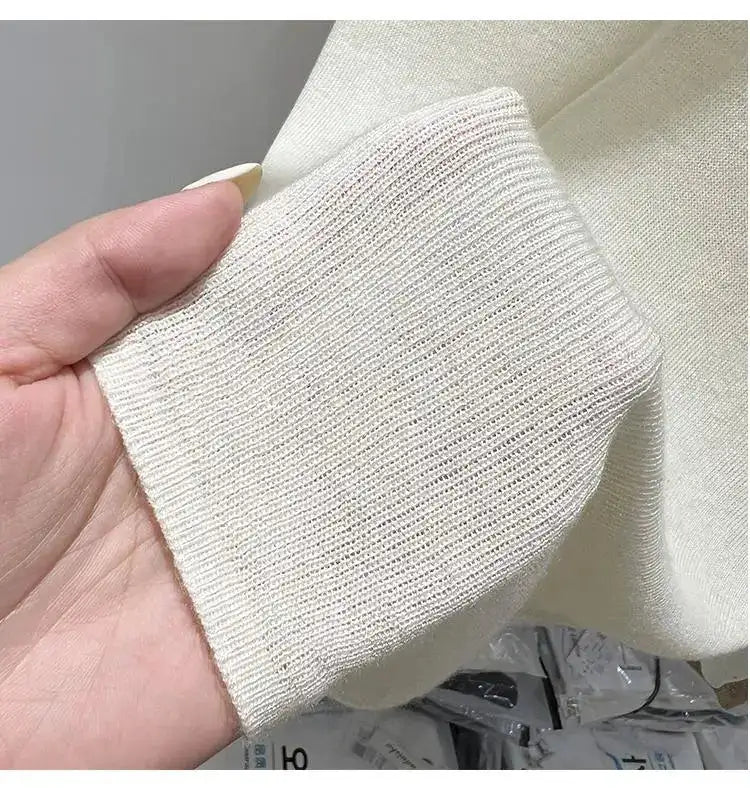 Half High Collar T-shirts Flying Sleeve Design Slim Knitted Sleeveless Top Women Simple Comfortable White T-shirts Summer 2025