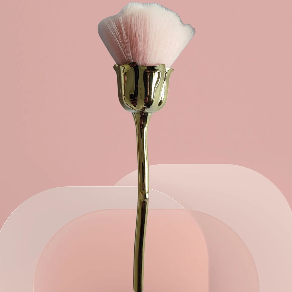 1pc Powder Brush Rose Head Makeup Brush Pink Single Powder Brush Foundation Make Up Brush Soft Hair Nail Blush Lootquake LLC