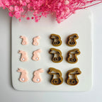 Easter Series Cute Cartoon Rabbit Carrot Shape Polymer Clay Cutters For DIY Earrings Jewelry Makings Embossing Cutting Die Lootquake LLC