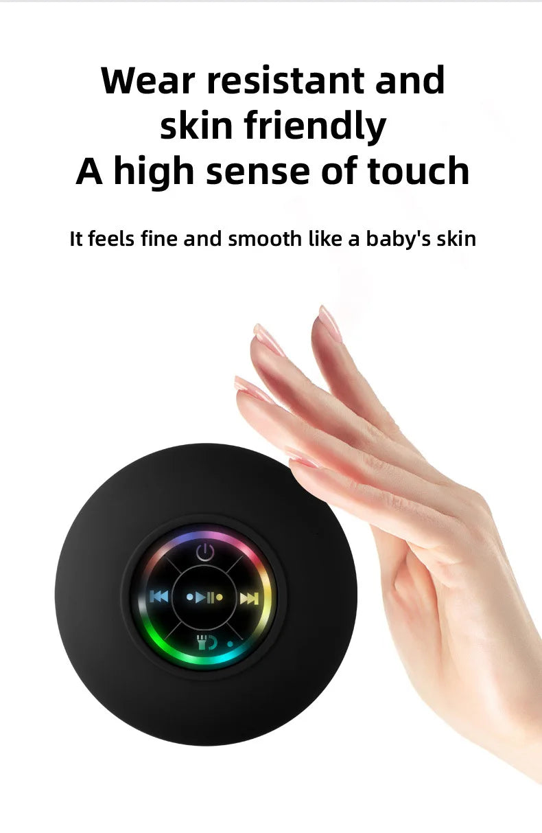 Mini Bluetooth Speaker Waterproof Bathroom Audio Wireless Shower Speakers RGB Light for Phone Soundbar Hand Free Car Loudspeaker Lootquake LLC