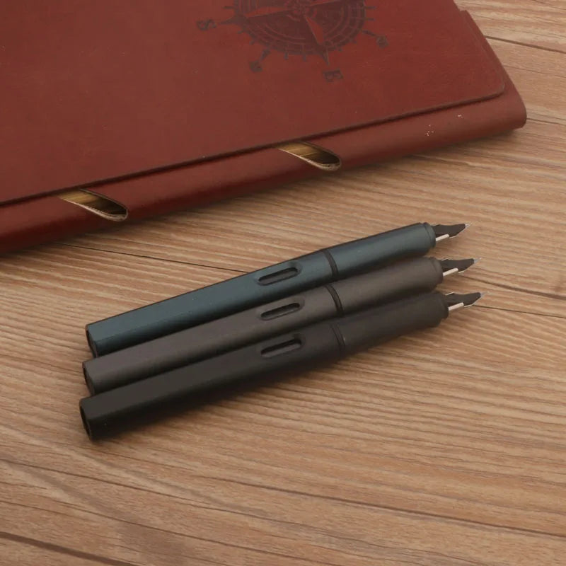1pc Plastic Matte Black 860 Fountain Pen EF Nib Frosted Green Stationery School Office Supplies Ink Pens Lootquake LLC