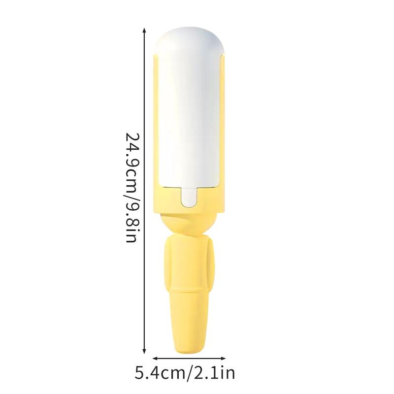 Pet Hair Remover Lint Rollers Brushes Clothes Hairball Remover Brush Dust Sticky Cleaner Fur Clean Pet Hair Tools  Reusable Pet Hair Remover with Self-Cleaning Base Pet Hair Double Sided Brush Stevvex