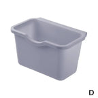 Kitchen Cabinet Door Hanging Trash Garbage Bin Can Rubbish Container Mini Waste Bins Household Rubbish Cleaning Tool Dustbin